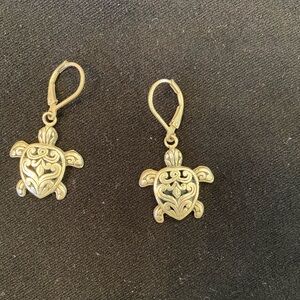 Sterling Silver sea turtle earrings